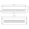 Getfort 3U 22x Schuko -jakokeskus 230V 16A 2m kaapeli musta