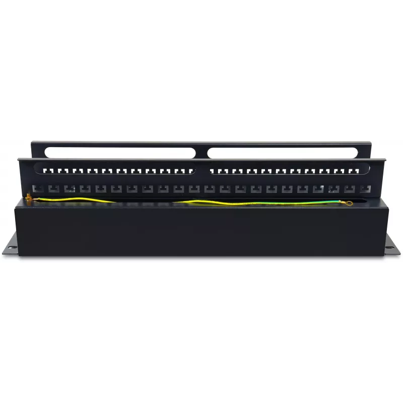Getfort 3U 22x Schuko -jakokeskus 230V 16A 2m kaapeli musta