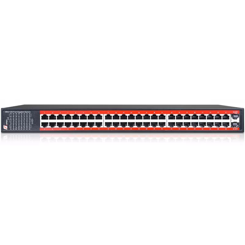 GETFORT GF-148-48G-2S 48-porttinen Gigabit-hallitsematon kytkin ja 2 SFP-paikkaa