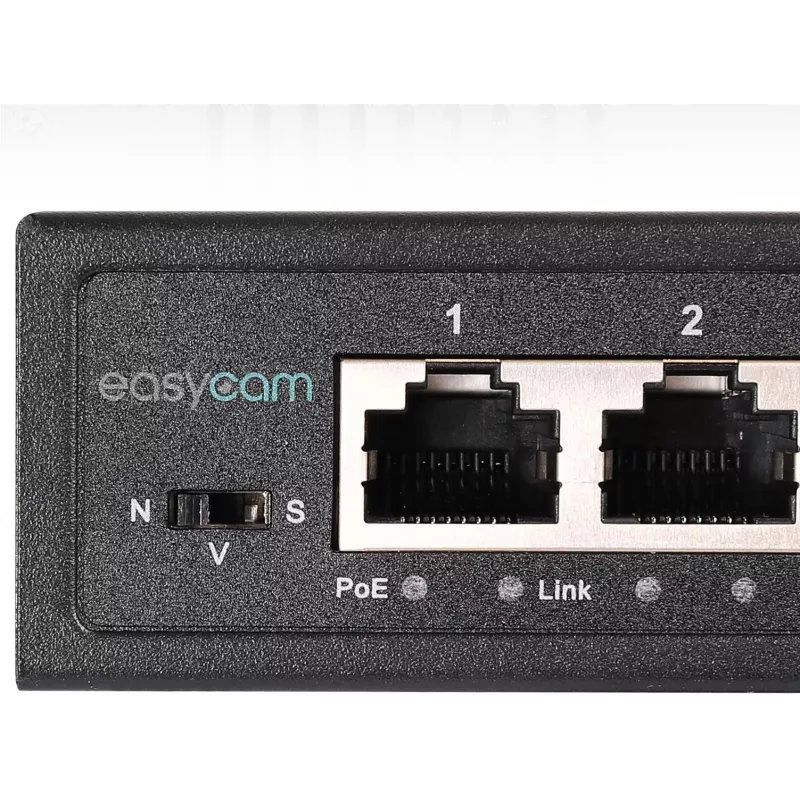 EasyCam EC-POE-SW82 8-porttinen PoE-kytkin 96W