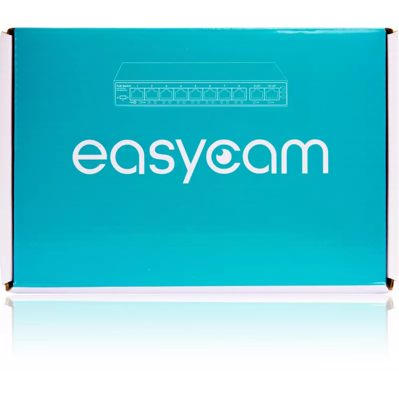EasyCam EC-POE-SW82 8-porttinen PoE-kytkin 96W