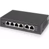 EasyCam EC-POE-SW42 6-porttinen PoE-kytkin (4 PoE + 2 uplink) 60W