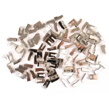 GETFORT RJ45 Cat.6 suojattu liitin 8P8C johdatusohjaimella (100 kpl)