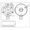 MITON MT-P1280-B sähkörasia, harmaa, ABS, IP65, 120x80x70mm