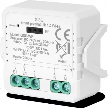 GISE Smart WiFi -yksirelemoduuli Tuya GSS-WF