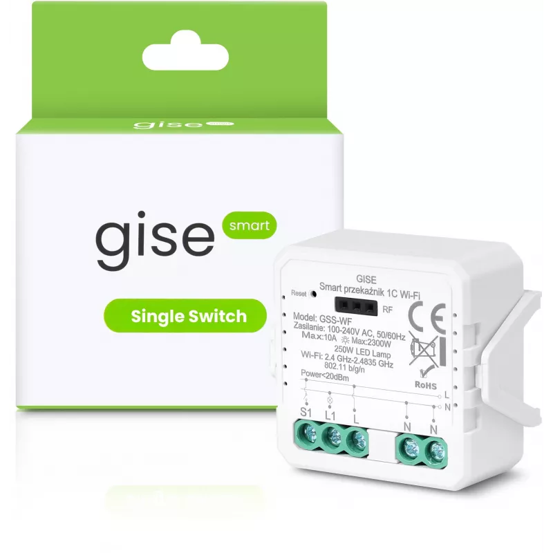 GISE Smart WiFi -yksirelemoduuli Tuya GSS-WF