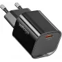 Voltage GaN-laturi Mini 20W PD 3.0 QC 3.0 USB-C musta