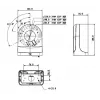 MITON MT-P203 pinta-asennettava jakorasia valkoinen ABS IP20 80x80x40mm