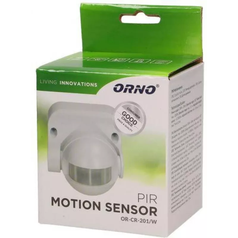 ORNO OR-CR-201/W PIR-liiketunnistin valkoinen