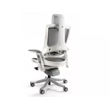 UNIQUE Wau 2 NW41 ergonominen toimistotuoli, hiilenmusta/valkoinen verkko