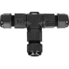 ORNO OR-AE-13602 T-liitin IP68, 3x4mm², 450V/25A, musta