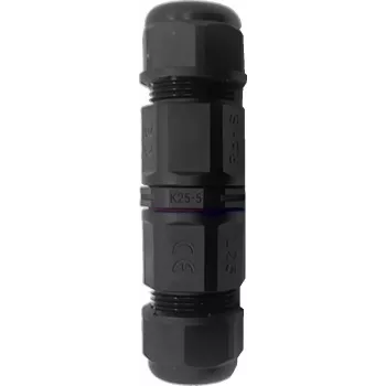 ORNO OR-AE-13621 suora inline-kaapeliliitin, IP68, 5-napainen, 4 mm², 400V/20A