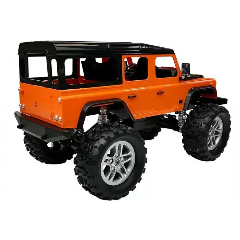 Double E kauko-ohjattava auto Land Rover Defender R/C oranssi 1:14