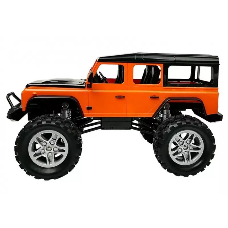 Double E kauko-ohjattava auto Land Rover Defender R/C oranssi 1:14