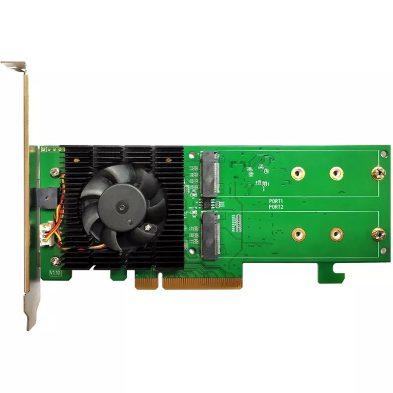 HighPoint SSD7202 NVMe RAID -tallennuskontrolleri