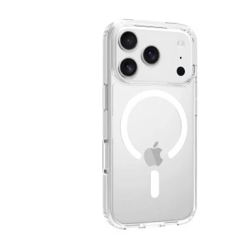 SCREENOR Bumper-suojakotelo Apple iPhone 17 Pro, MagSafe-yhteensopiva, läpinäkyvä