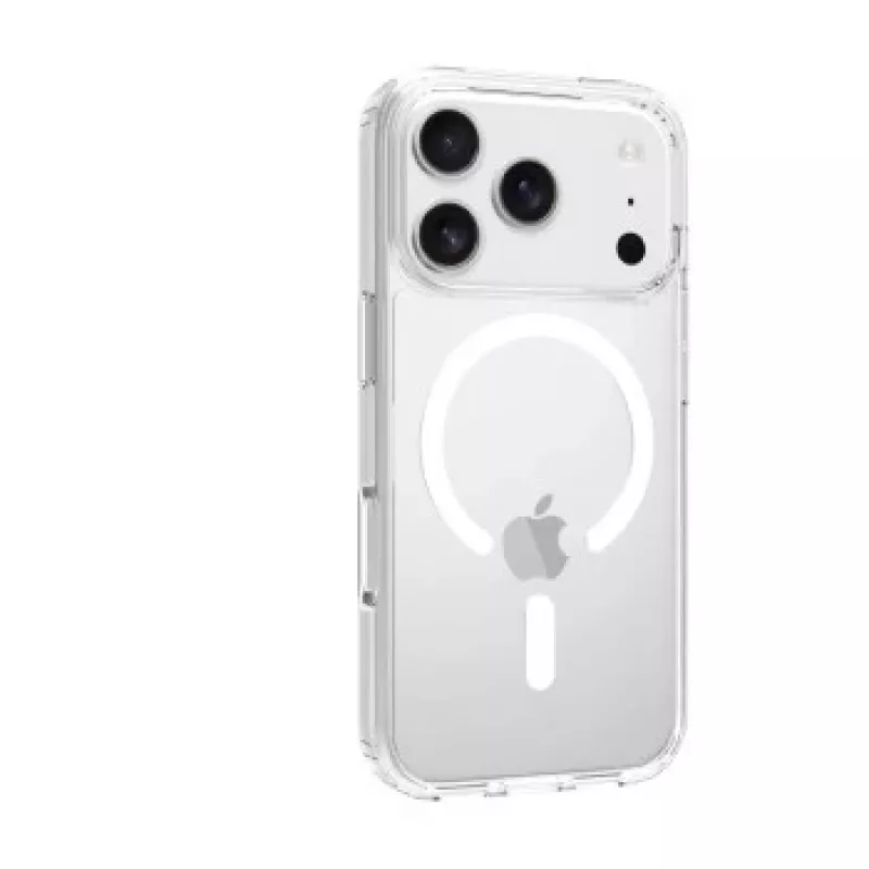 SCREENOR Bumper-suojakotelo Apple iPhone 17 Pro, MagSafe-yhteensopiva, läpinäkyvä