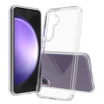 SCREENOR Bumper -kotelo Samsung Galaxy S24 FE, läpinäkyvä