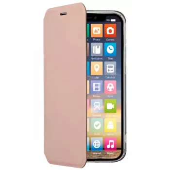 SCREENOR Clever lompakkokotelo Apple iPhone 12 / 12 Pro - ruusu