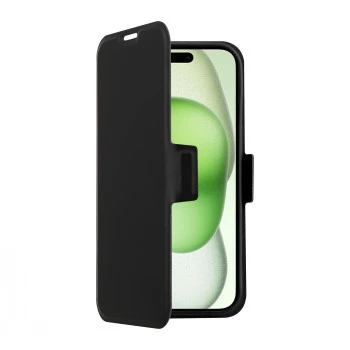 SCREENOR CLEVER iPhone 15 Plus MagSafe lompakkokotelo musta