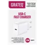 GRATEQ SAANA GaN USB-C 25W PD/PPS -seinälaturi valkoinen