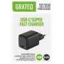GRATEQ KURU GaN USB-C PD/PPS 45W -seinälaturi musta