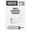 GRATEQ HALTI GaN PD/PPS 2xUSB-C/1xUSB-A 100W -seinälaturi musta