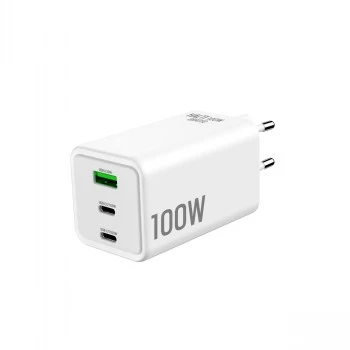 GRATEQ HALTI GaN PD/PPS 2xUSB-C/1xUSB-A 100W -seinälaturi musta