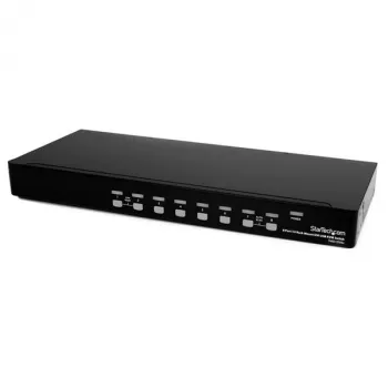 StarTech.com 8-porttinen 1U DVI USB KVM -kytkin - 8-fach DVI-I / USB-B -kytkin räkkiasennukseen