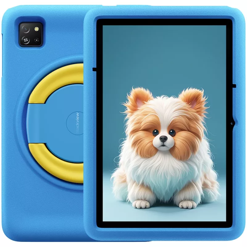 Blackview Tab A6 Kids lasten tabletti, 10,1 tuuman HD+ IPS, 4GB RAM, 128GB muisti, Android 14, Ocean Blue