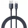 Baseus Crystal Shine USB-A - USB-C kaapeli 1,2m 100W 6A QC 3.0 punottu nailon musta