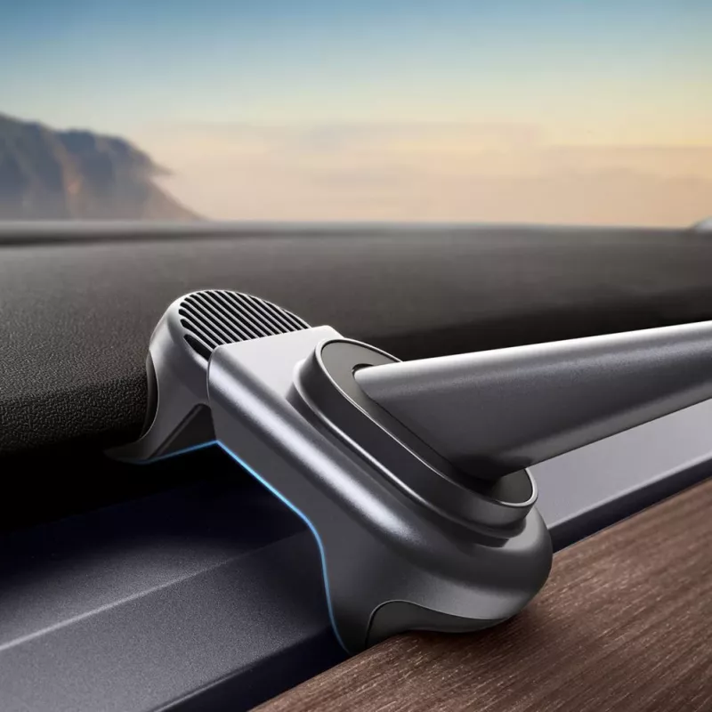 Baseus T-Space sähköinen autoteline aurinkopaneelilla Tesla Model 3/Y - musta