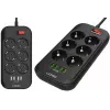 LDNIO SE6403 jatkojohto, 6 pistorasiaa + 4 USB