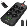 LDNIO SE6403 jatkojohto, 6 pistorasiaa + 4 USB