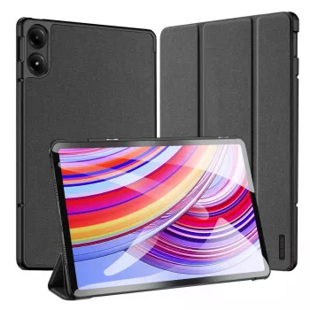 Dux Ducis Domo kotelo flip- ja Smart Sleep -toiminnolla Xiaomi Redmi Pad Pro (4G/5G)/Poco Pad 12.1 - musta