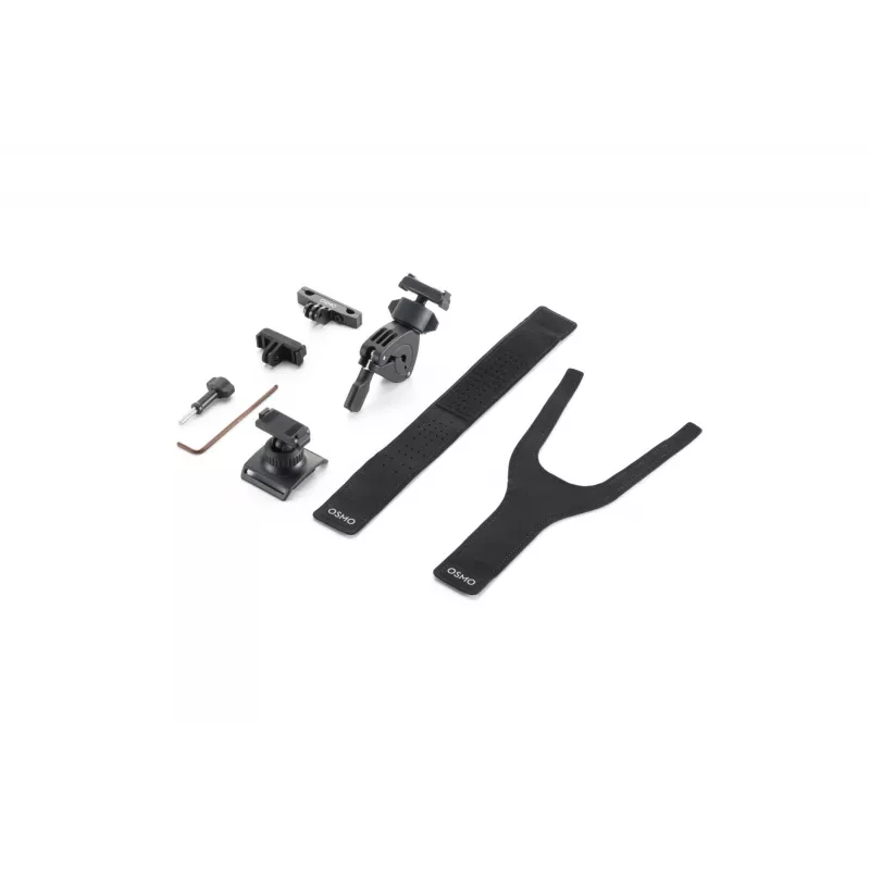 DJI Osmo Action Road Cycling Kit (rintahihna, ohjaustankoteline, liimakiinnikkeet) - musta
