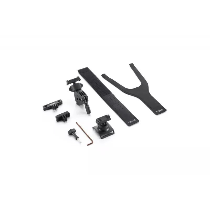 DJI Osmo Action Road Cycling Kit (rintahihna, ohjaustankoteline, liimakiinnikkeet) - musta