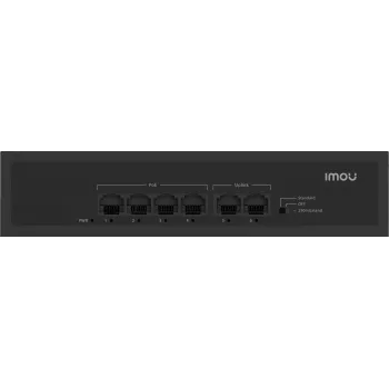 Imou SF106P 6-porttinen PoE+-kytkin (4x PoE, 2x uplink, 60W budjetti)
