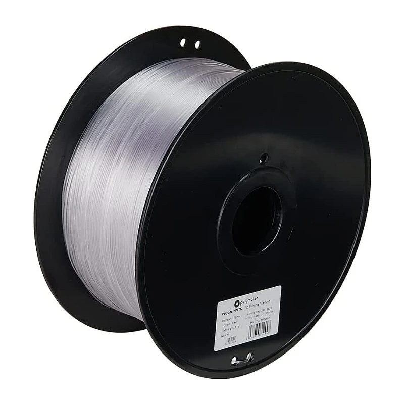 POLMASK PETG 1,75mm läpinäkyvä 1kg 3D-tulostin-filamentti