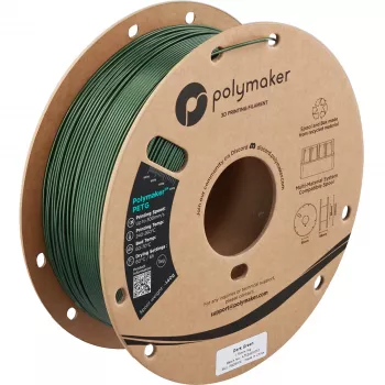 Polymaker PETG 3D-tulostin-filamentti, 1,75 mm, 1 kg, Dark Green (PB05016)