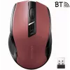 UGREEN MU006 langaton optinen hiiri 2.4GHz / Bluetooth 5.0 4000 DPI - punainen
