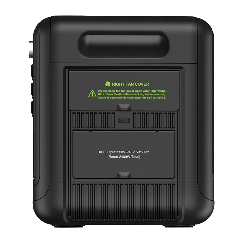FOSSIBOT F2400 2400W latausasema, musta