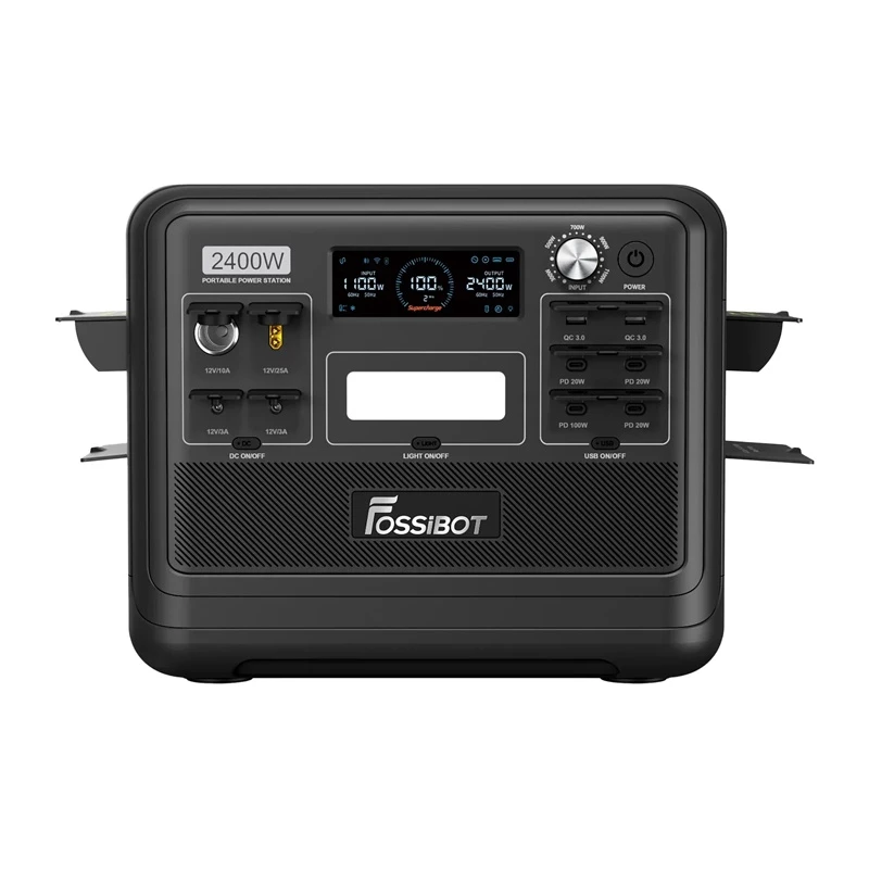 FOSSIBOT F2400 2400W latausasema, musta