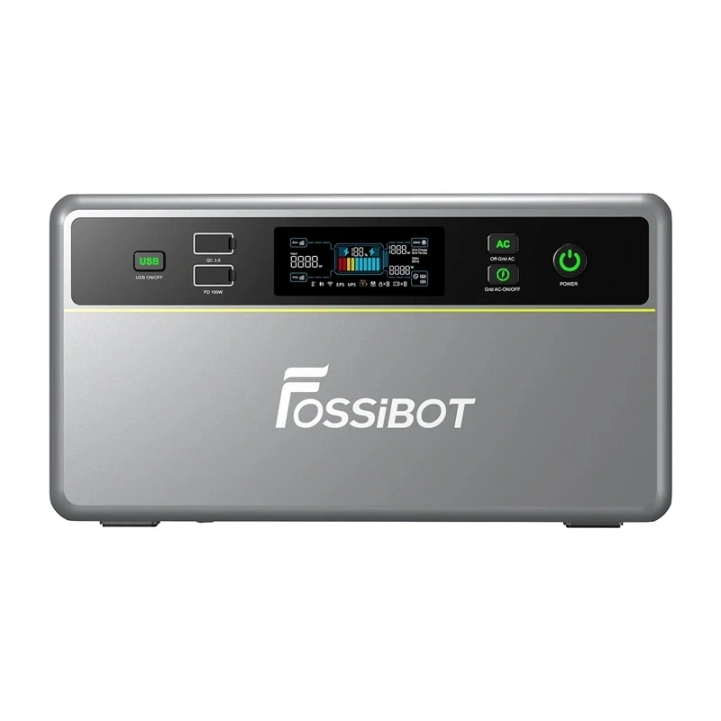FOSSIBOT FBP1200 1200W kannettava voimalaitos (vihreä)