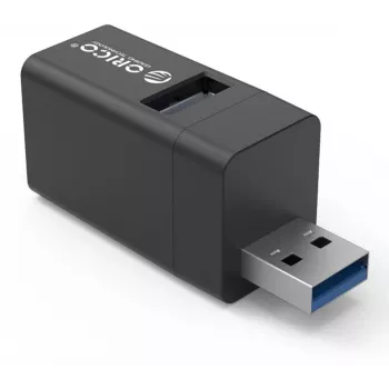 ORICO Mini 3-porttinen USB 3.0 -keskitin alumiini (5 Gbps, 3x USB-A)