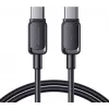 Joyroom USB-C - USB-C pikalatauskaapeli S-CC100A141B 120cm 60W 5A musta