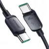 Joyroom USB-C - USB-C pikalatauskaapeli S-CC100A141B 120cm 60W 5A musta