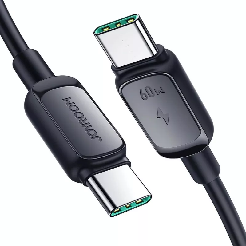 Joyroom USB-C - USB-C pikalatauskaapeli S-CC100A141B 120cm 60W 5A musta