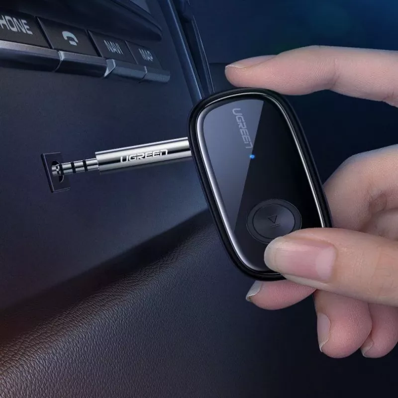 UGREEN Bluetooth 5.0 -äänivastaanotin AUX aptX, aptX LL mini kuulokeliitäntä musta (70304)