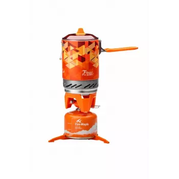 Fire-Maple FMS-X2 retkikeitin oranssilla kattilalla